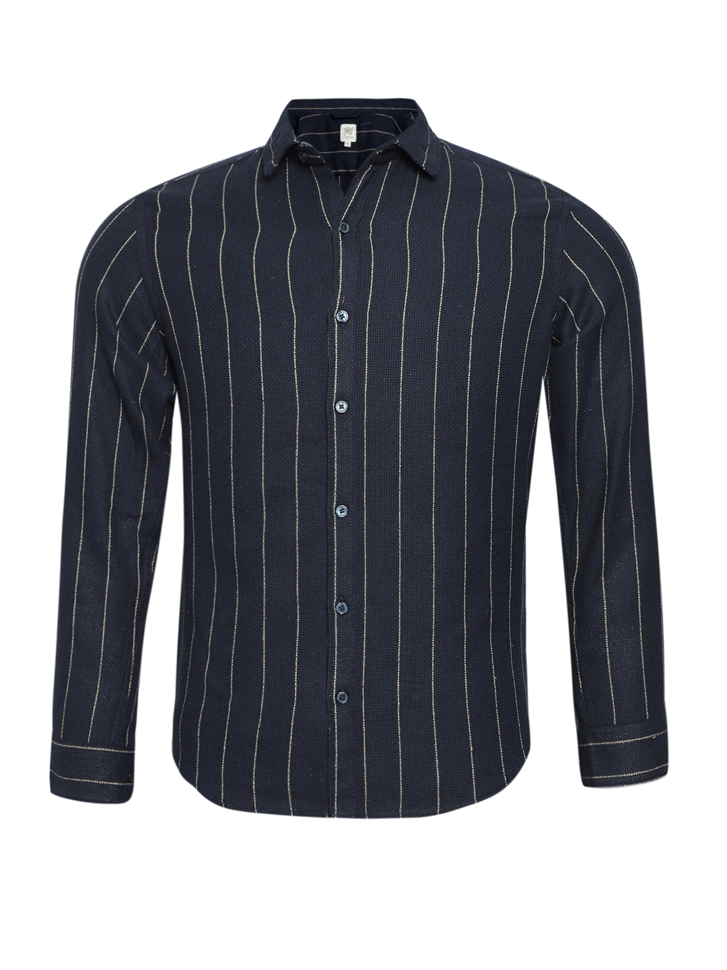 Campus Sutra Regular fit Overhemd ' Ezra ' in Blauw: voorkant