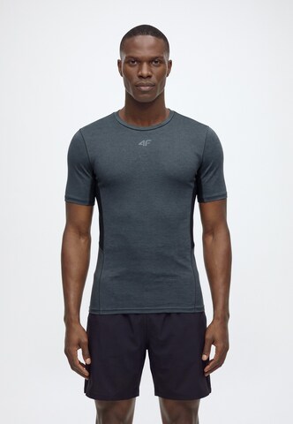 4F - Camisa funcionais 'FNK' em cinzento: frente