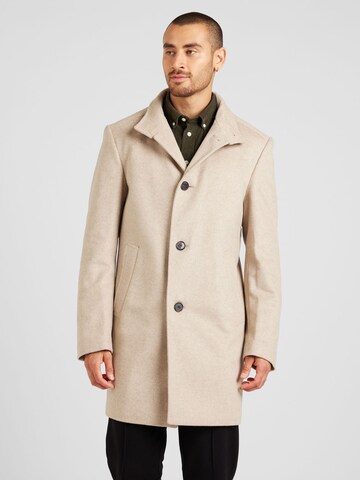 JOOP! Between-Seasons Coat 'Maron' in Beige: front