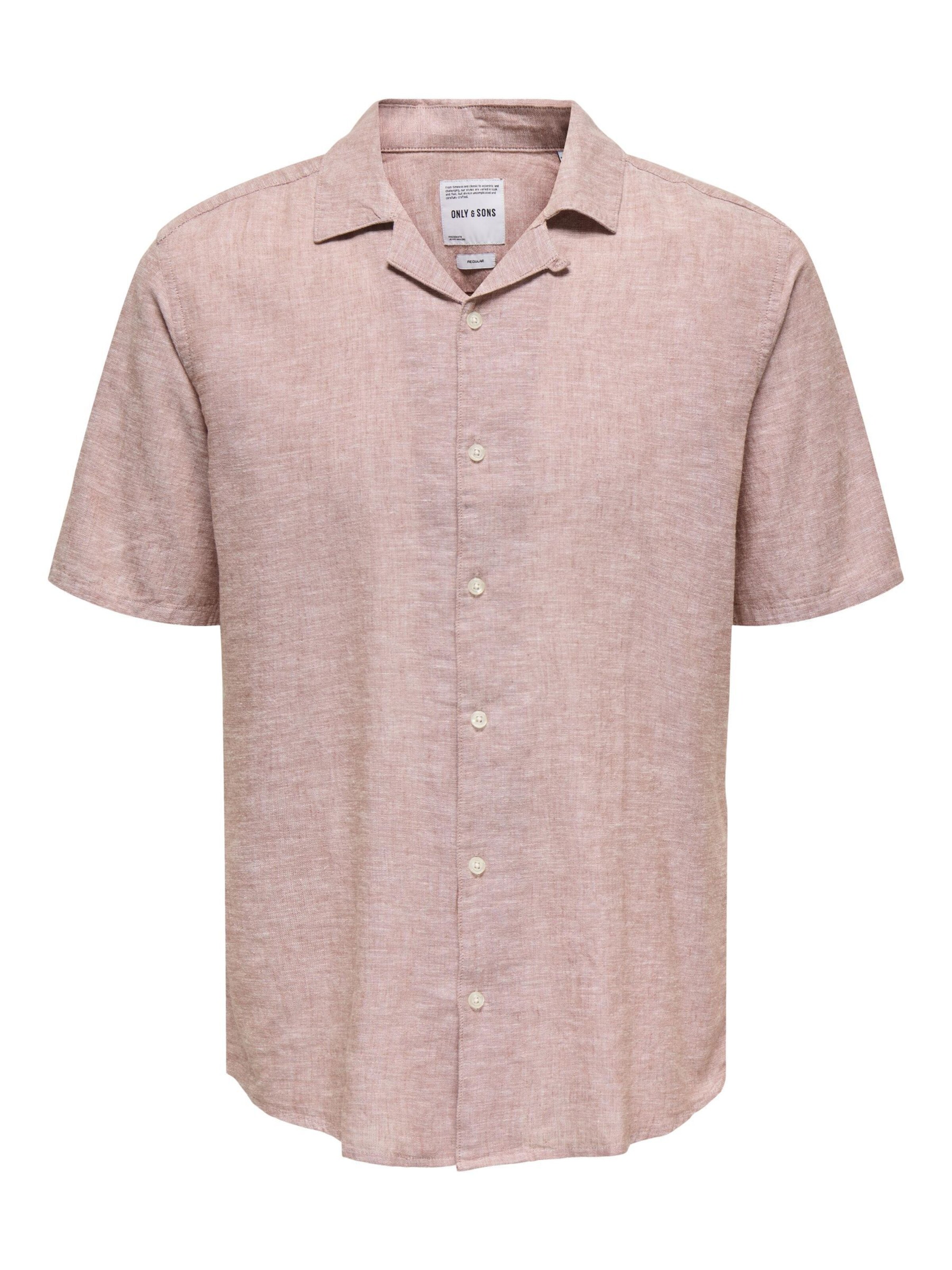 Only & Sons - Camisa 'Caiden' en marrón: frente