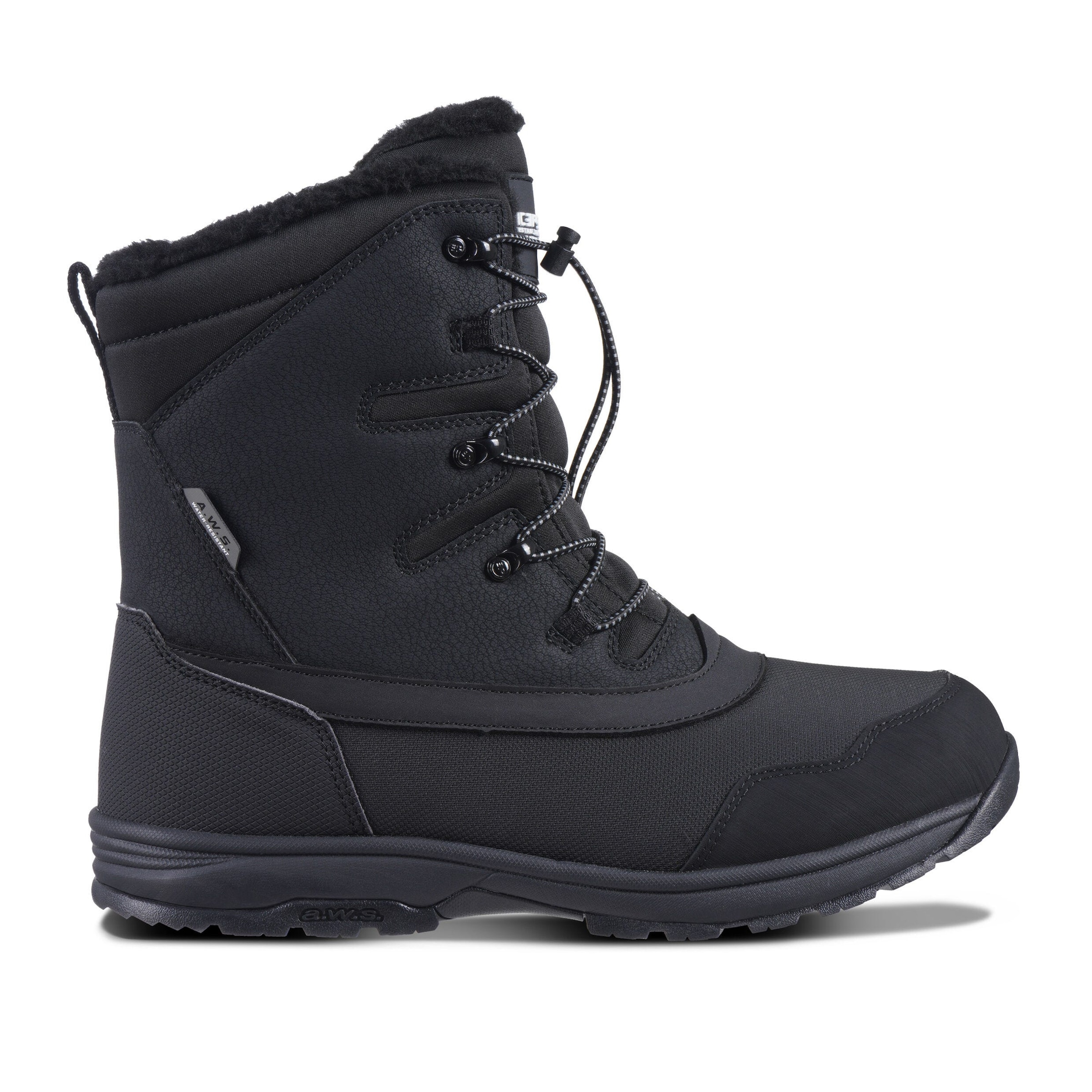 ICEPEAK Snow Boots in Black: front