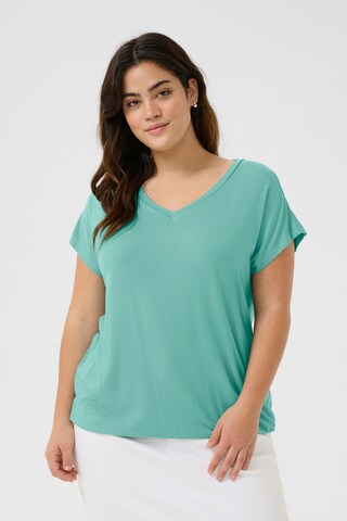 T-shirt 'KCJena' KAFFE CURVE en bleu : devant
