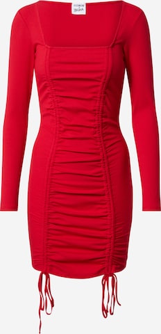 ABOUT YOU x Sharlota Sukienka 'Sila' w kolorze czerwony: przód