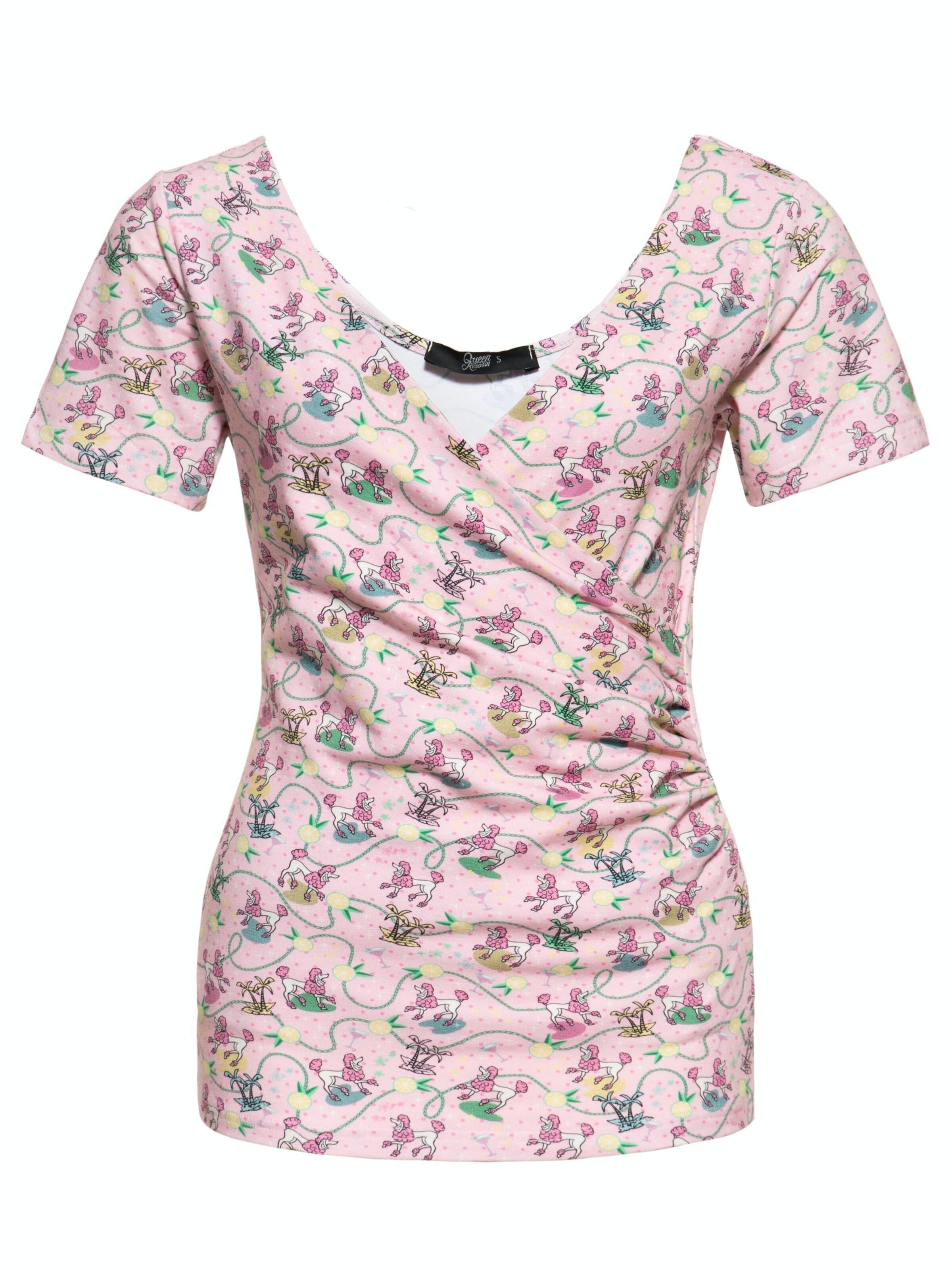 Queen Kerosin Shirt‌‌‌‌‌‌‌‌ in Pink: Vorderseite