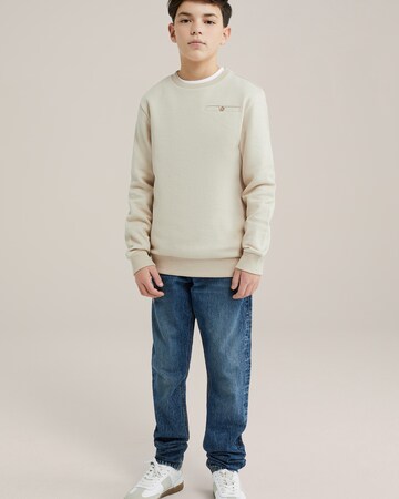 WE Fashion Sweatshirt in Beige