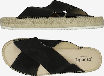 espadrij l´originale Sandalen 38 in Schwarz: Vorderseite