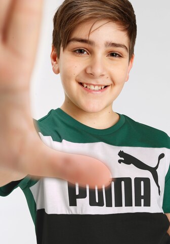 Tricou 'Essentials+' de la PUMA pe verde