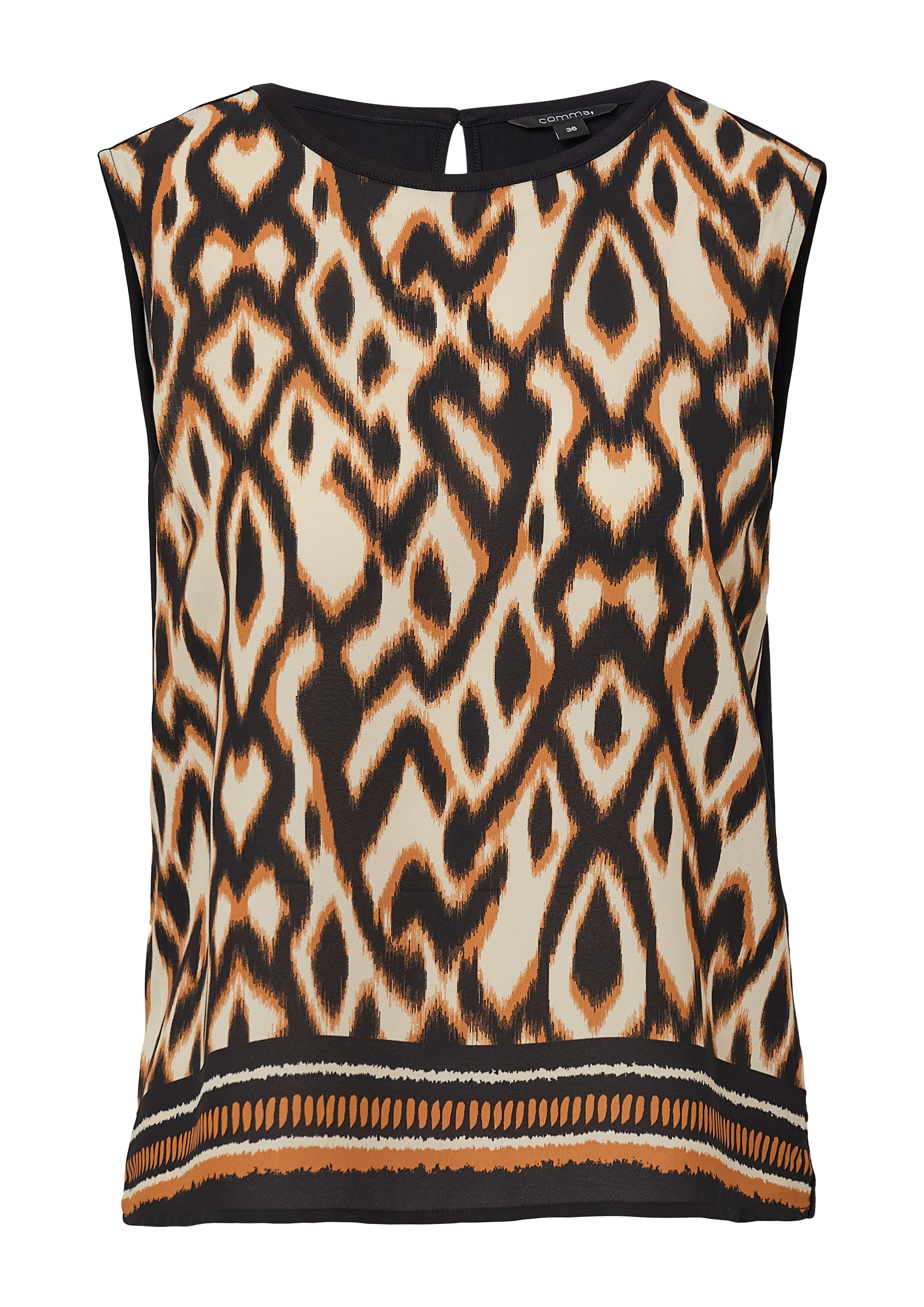 COMMA Blouse in Zwart: voorkant