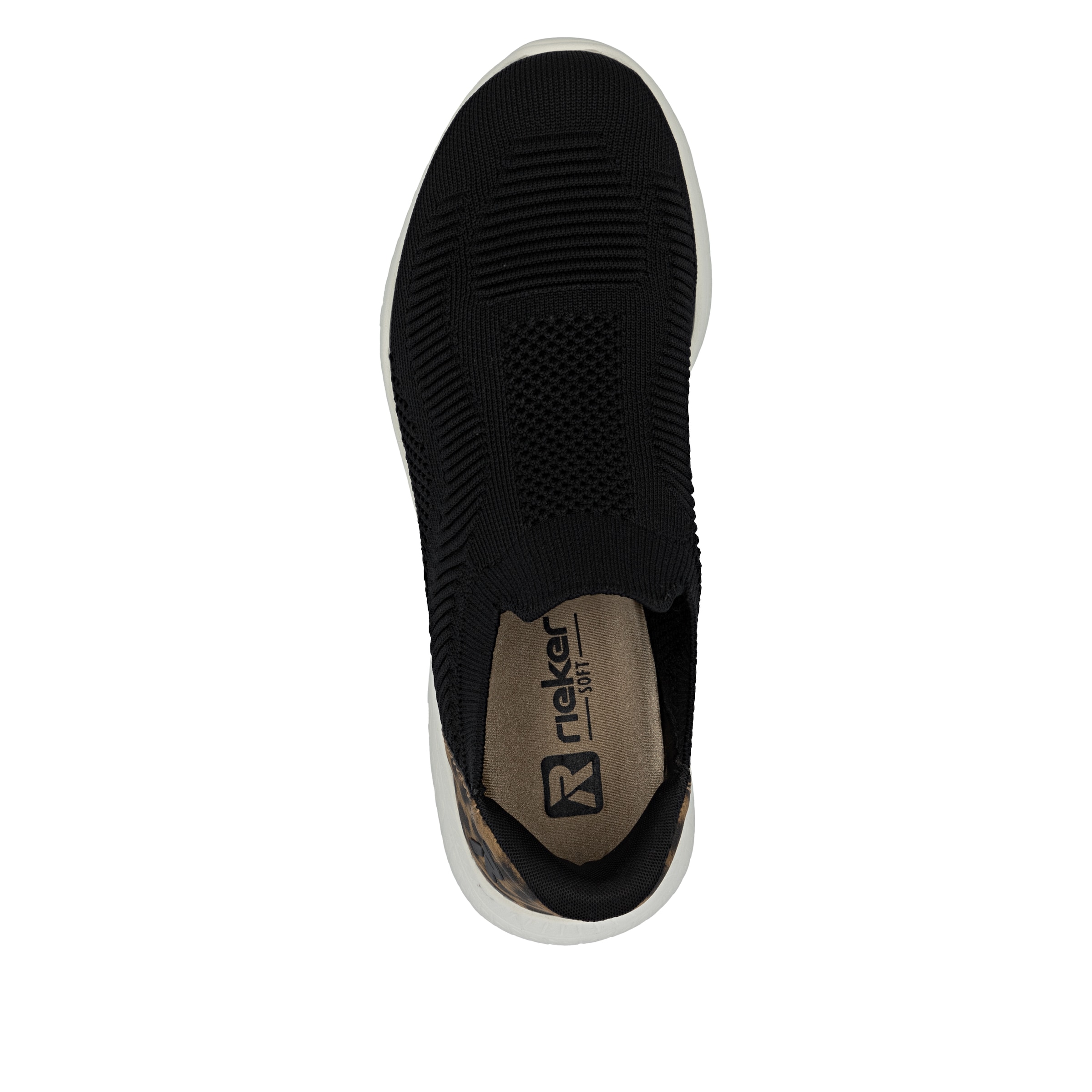 Rieker Slip On in Schwarz