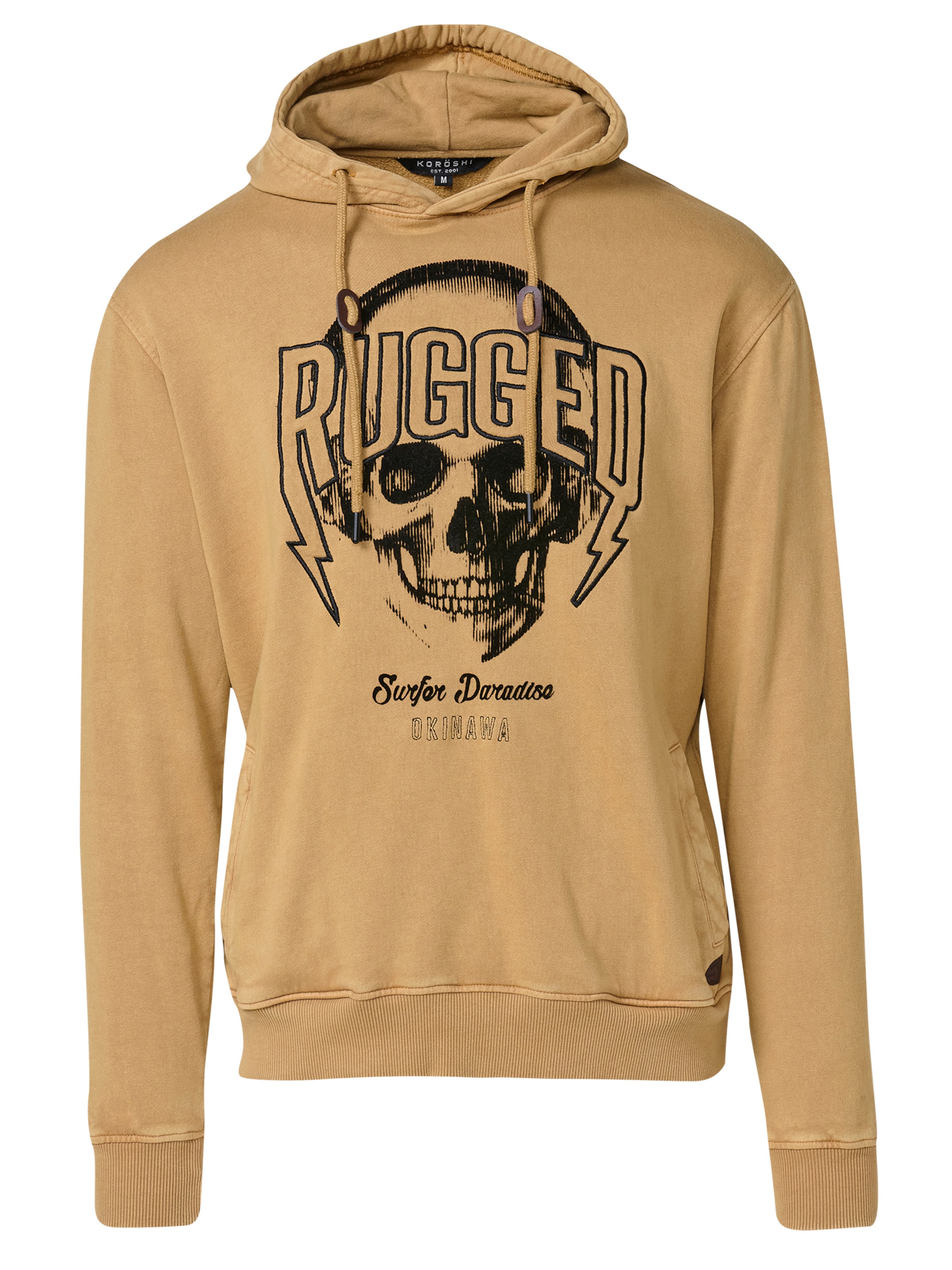 smėlio KOROSHI Megztinis be užsegimo: priekis