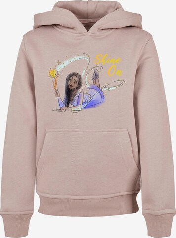 ABSOLUTE CULT Sweatshirt 'Wish - Shine On Asha Lying' in Roze: voorkant