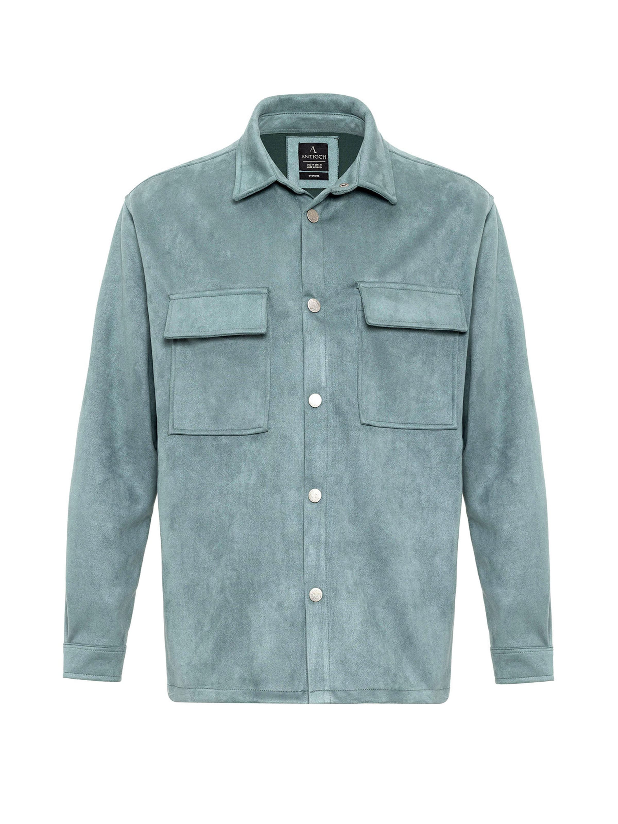 Antioch Regularny krój Koszula w kolorze zielony: przód