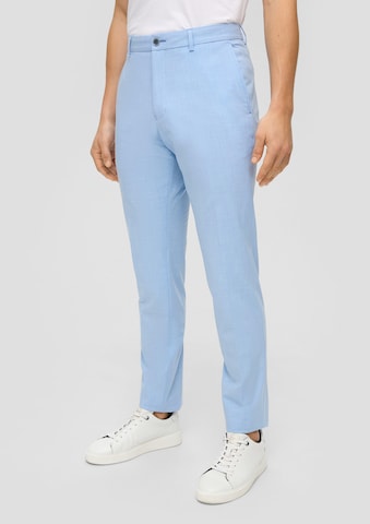 s.Oliver BLACK LABEL Slim fit Trousers 'Pure' in Blue: front