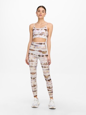 ONLY PLAY Skinny Workout Pants 'Jia' in Beige