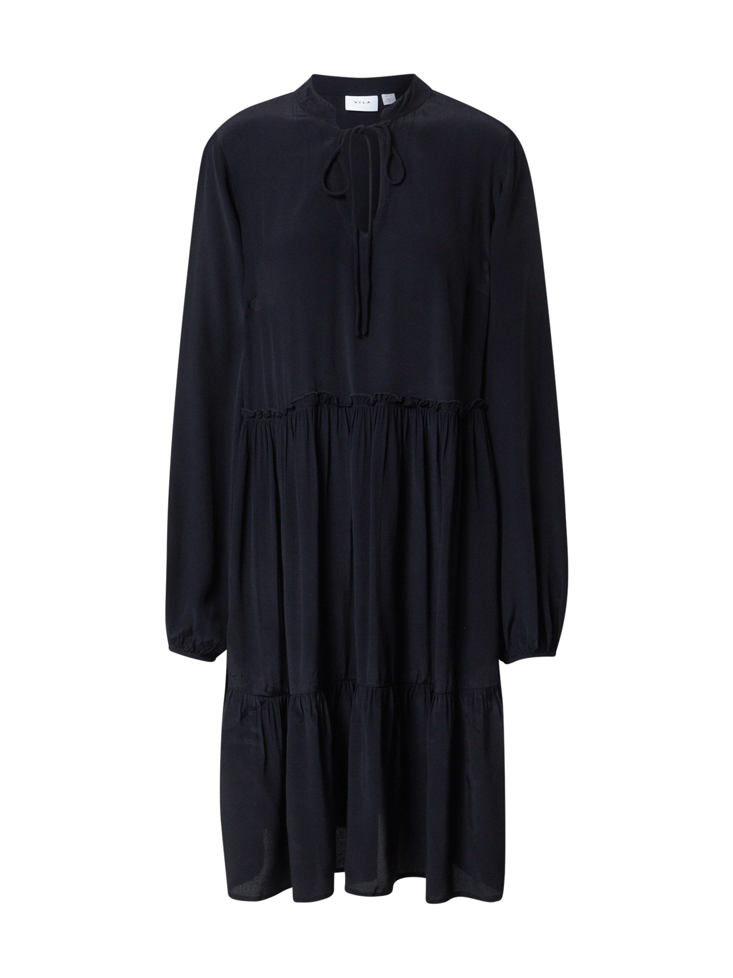 VILA Μπλουζοφόρεμα 'VIFini' σε μαύρο: μπροστά