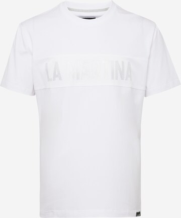 Maglietta di La Martina in bianco: frontale