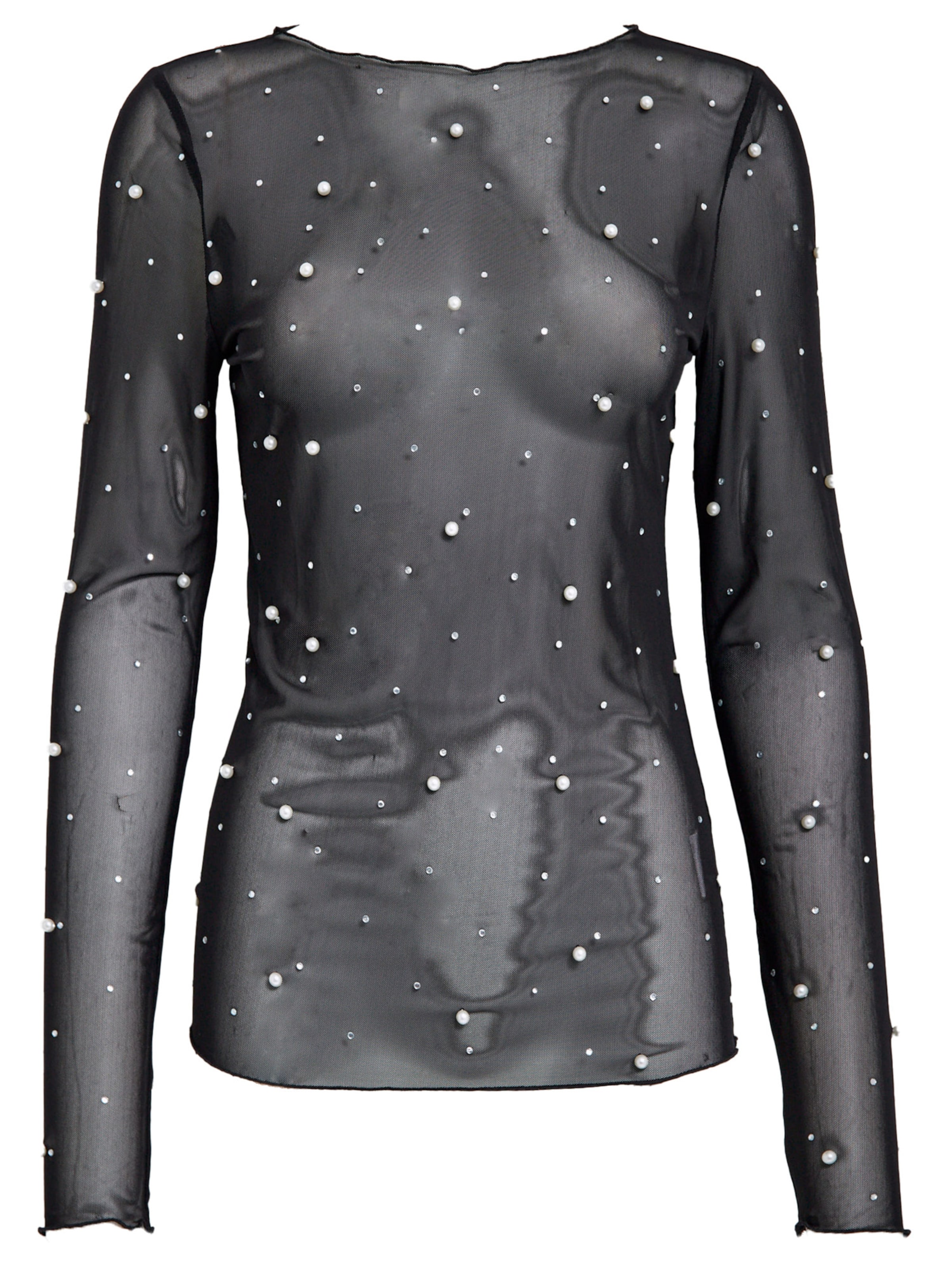 DESIRES - Top ' DSLusanne Mesh Top ' en negro: frente