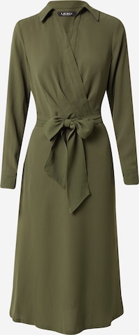 Lauren Ralph Lauren - Vestido camisero en verde: frente