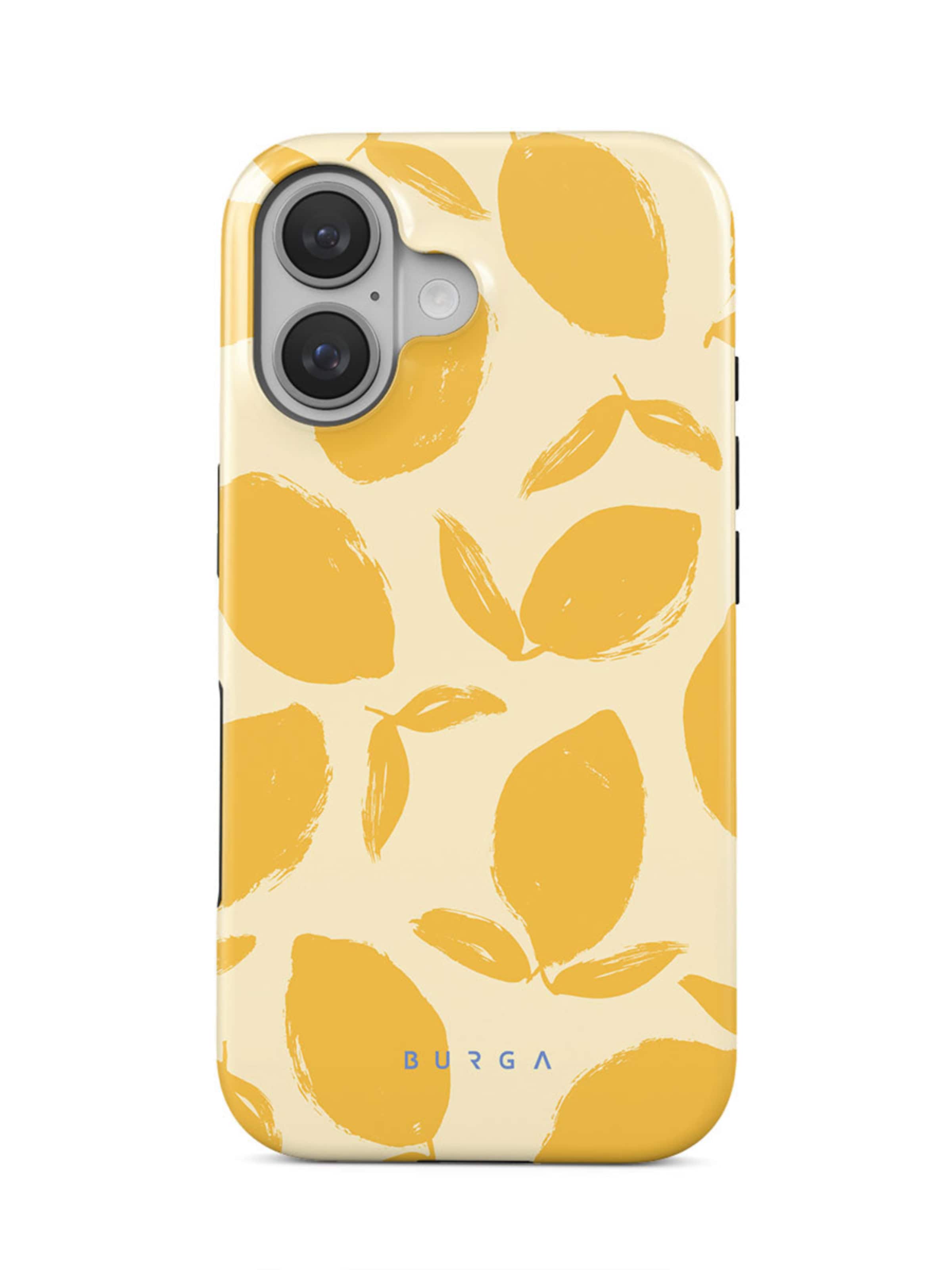 BURGA Smartphone Case 'Tough MagSafe Case Lemon Tart iPhone 16' in Yellow: front