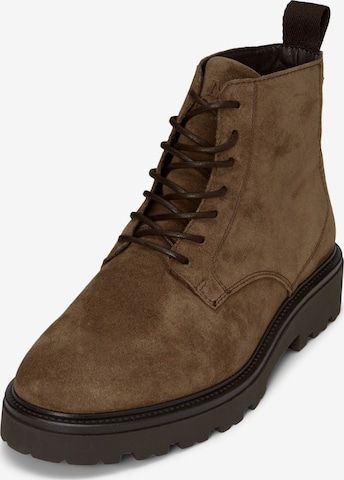 Marc O'Polo Veterboots in Bruin: voorkant