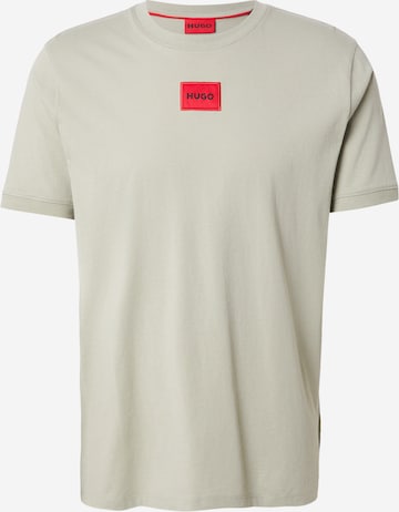 HUGO Koszulka 'Diragolino212' w kolorze zielony: przód