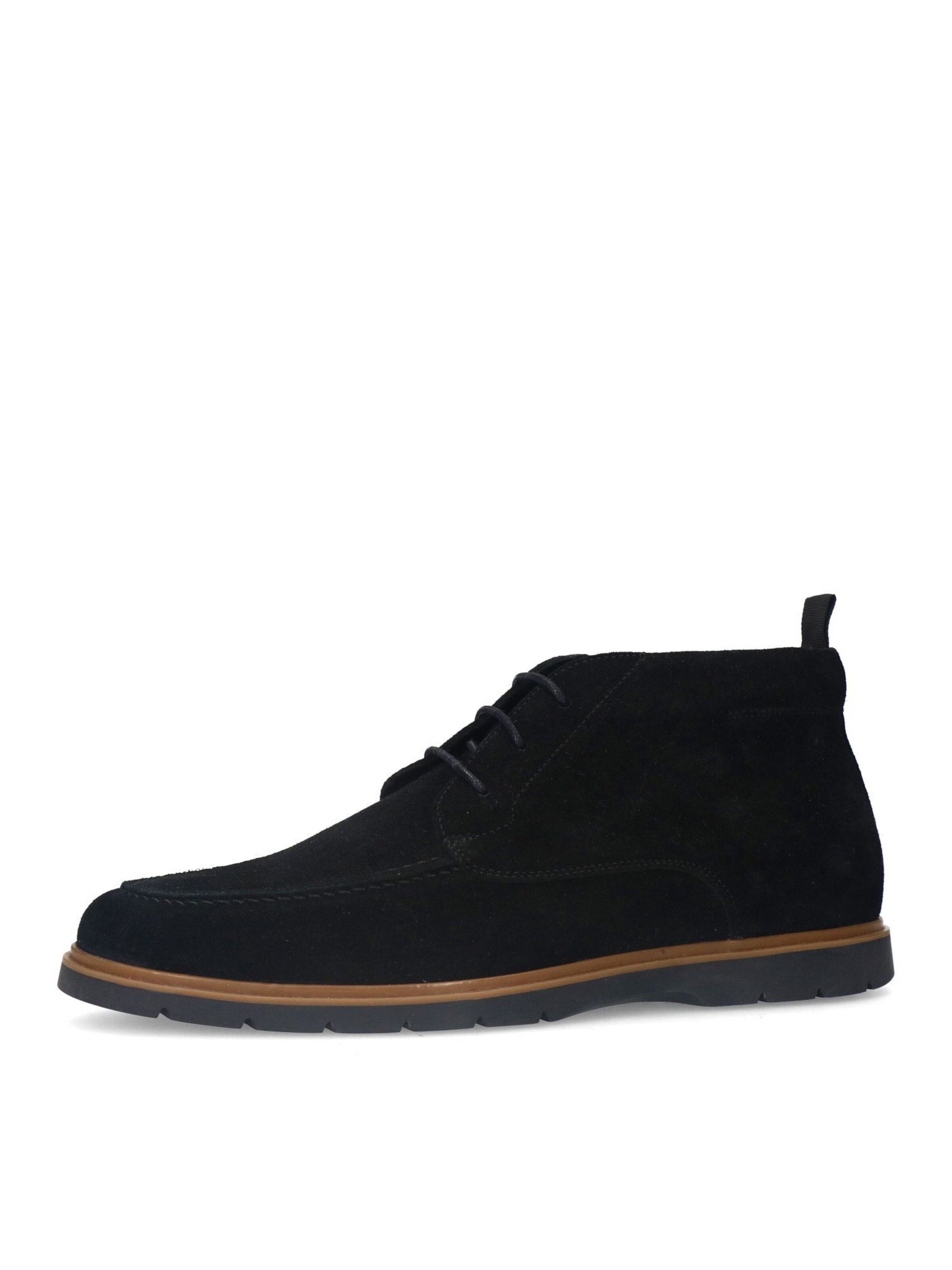 MANFIELD Chukka Boots in Black: front