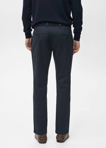 MANGO MAN Tapered Chino Pants 'Prato' in Blue