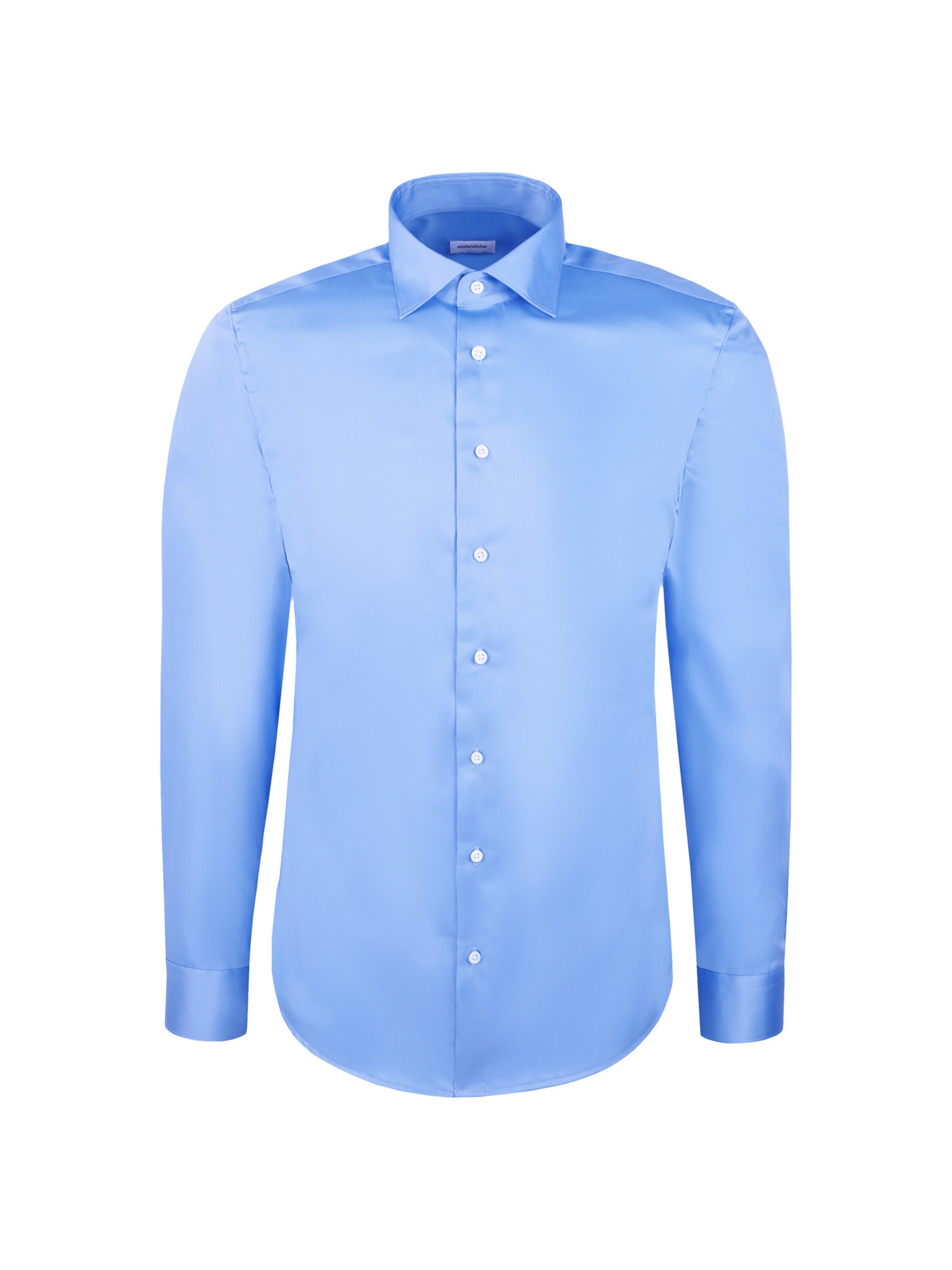 SEIDENSTICKER Slim Fit Businesshemd 'SMART CLASSICS' in Blau: Vorderseite
