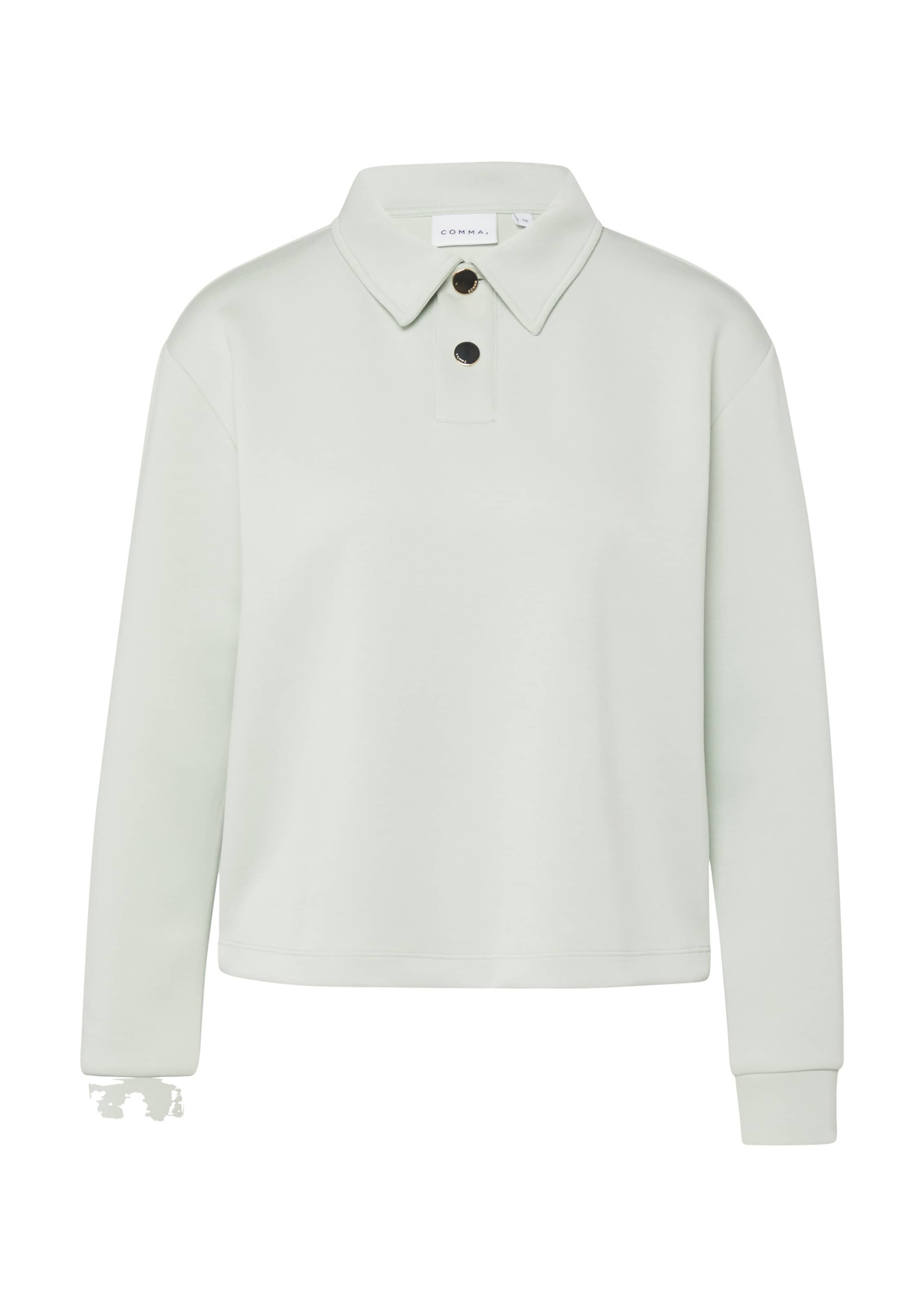 COMMA Sweatshirt in Blauw: voorkant