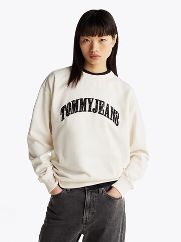 Tommy Jeans Sweatshirt in Beige: Vorderseite