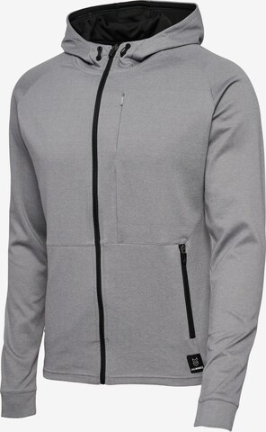 Hummel Sports sweat jacket in Grey