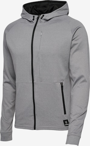 Hummel - Sudadera con cremallera deportiva en gris