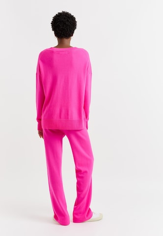 Chinti & Parker Wide Leg Bukser 'Basics' i pink