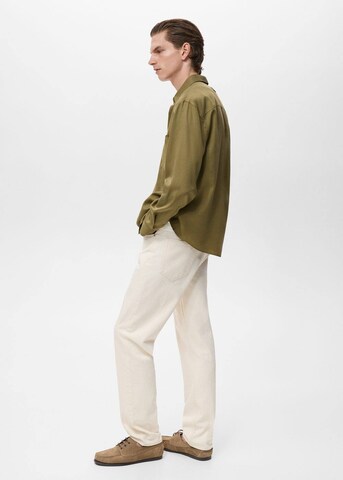 MANGO MAN Regular fit Button Up Shirt 'Augusto' in Green