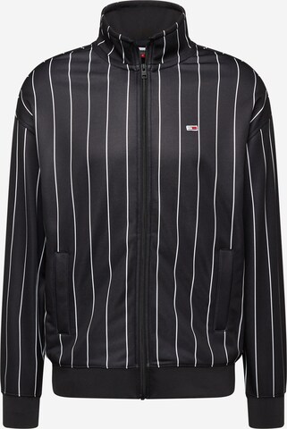 Veste de survêtement Tommy Jeans en noir : devant