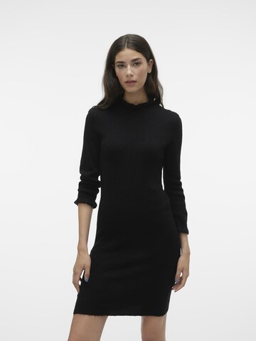 VERO MODA Gebreide jurk 'SOFIA' in Zwart: voorkant