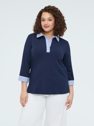 Fiorella Rubino - Sudadera en azul: frente
