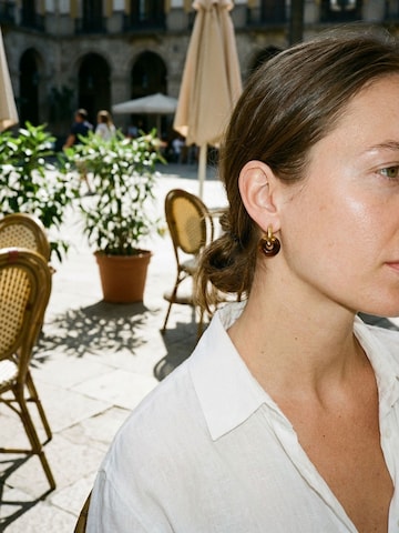Nemomatheo Earrings 'Himmelskreis' in Brown