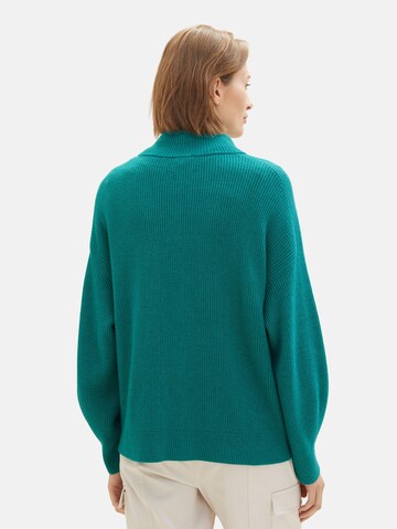 TOM TAILOR Knit Cardigan in Green