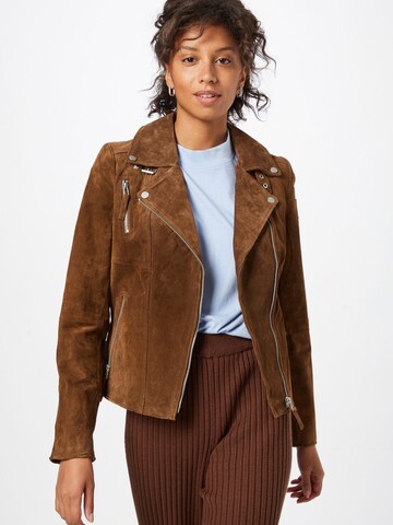 FREAKY NATION Between-Season Jacket in Brown: front