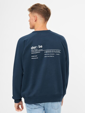 Derbe Sweatshirt in Blue: front