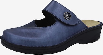 BERKEMANN Clogs 'Heliane' in Blauw: voorkant
