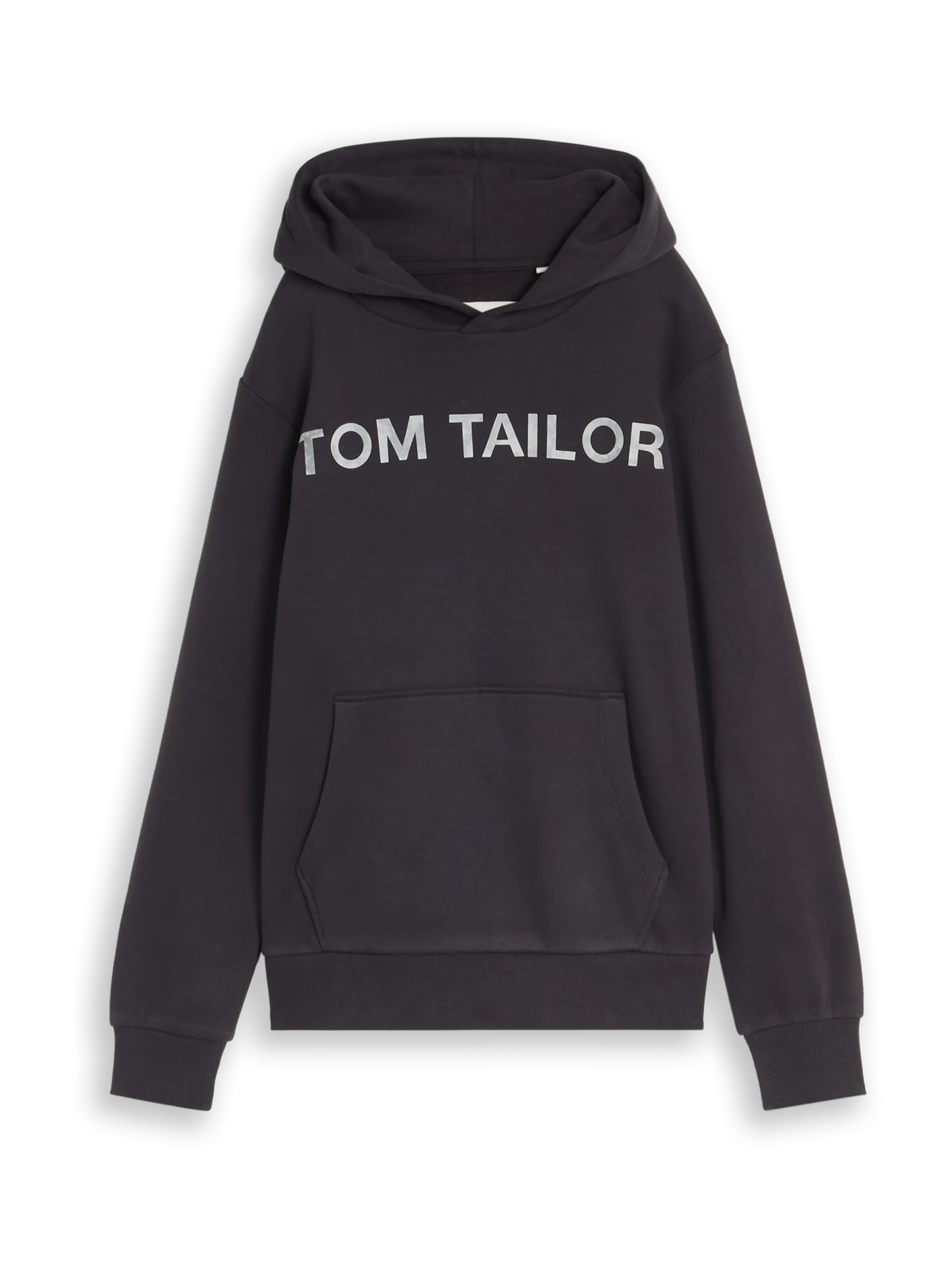 TOM TAILOR - Sweatshirt em cinzento: frente
