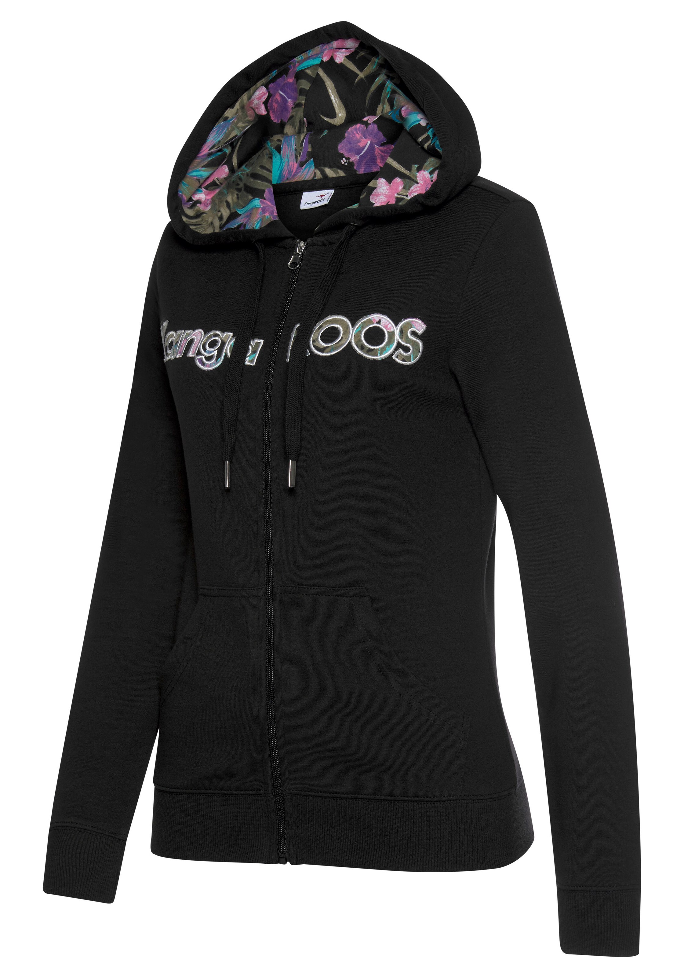 KangaROOS Sweatjacke in Schwarz