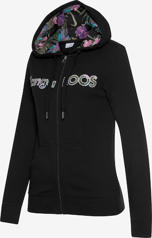 KangaROOS Sweatjacke in Schwarz