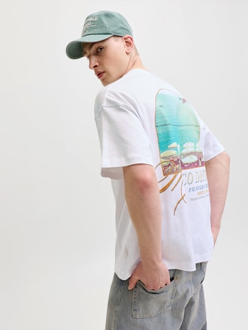 JACK & JONES Tričko 'JORSANREMO' – bílá
