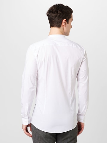 HUGO Slim fit Button Up Shirt 'Enrique' in White