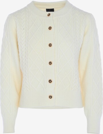 Cardigan DreiMaster Klassik en blanc : devant