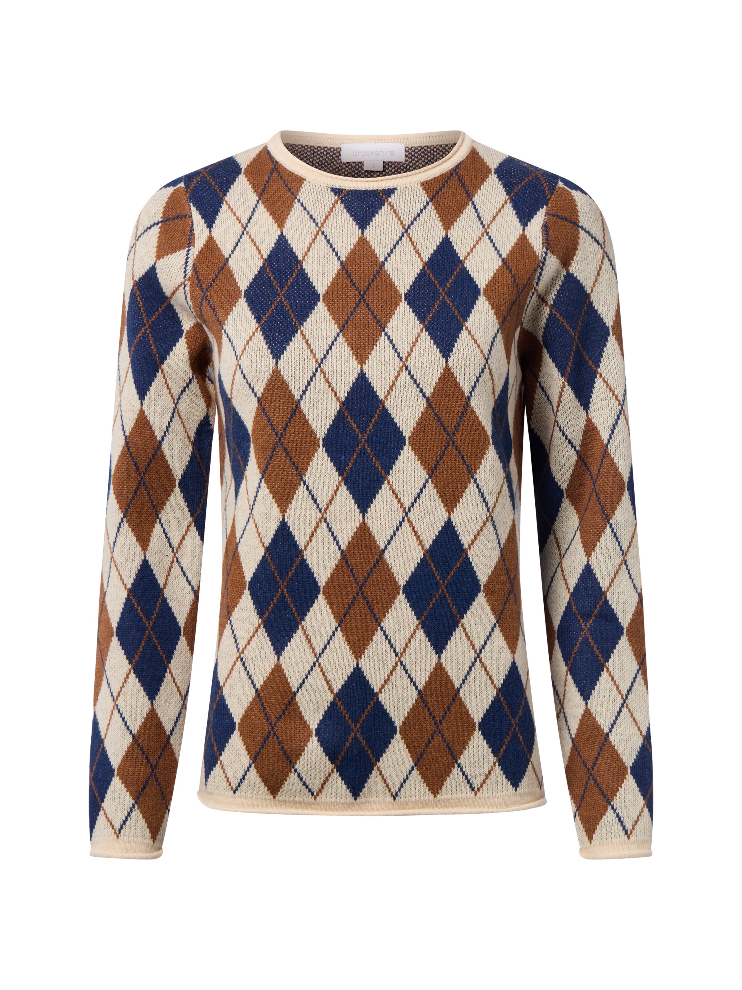 Brookshire Trui in Bruin: voorkant