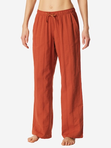 SCHIESSER Pyjamahose 'Mix Relax' in Orange: Vorderseite